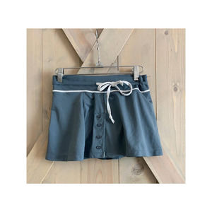 Nike button up skirt bow gray blue tennis shorts small skort y2k